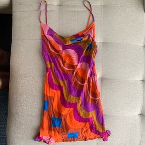 Patterned Slip Dress